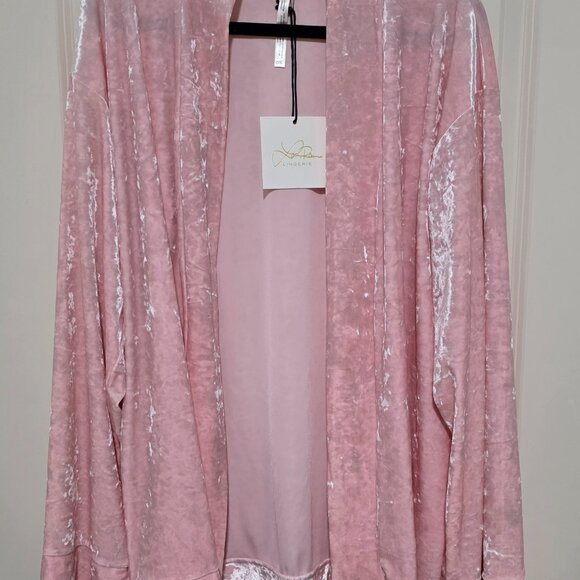 Pink Velvet Baby Boxer Robe (Robe Only) in Strawberry Ice Cream - Picture 6 of 9